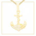 Anchor Cross Pendant Charm For Women