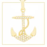 Anchor Cross Pendant Charm For Women