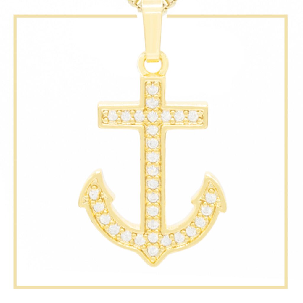 Anchor Cross Pendant Charm For Women
