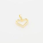 Cubic Zirconia Heart charm