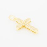 Cubic Zirconia Cross charm