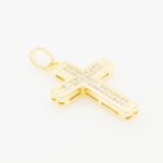 Cubic Zirconia Cross charm