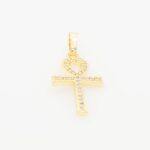 14K Ankh Cross Pendant