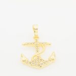 14K Gold Filled Anchor Cross Pendant Pendant