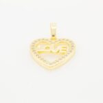 Cubic Zirconia Heart charm