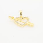 Cubic Zirconia Heart charm