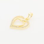 Cubic Zirconia Heart charm