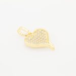 Cubic Zirconia Heart charm