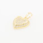 Cubic Zirconia Heart charm
