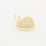 Cubic Zirconia Heart charm