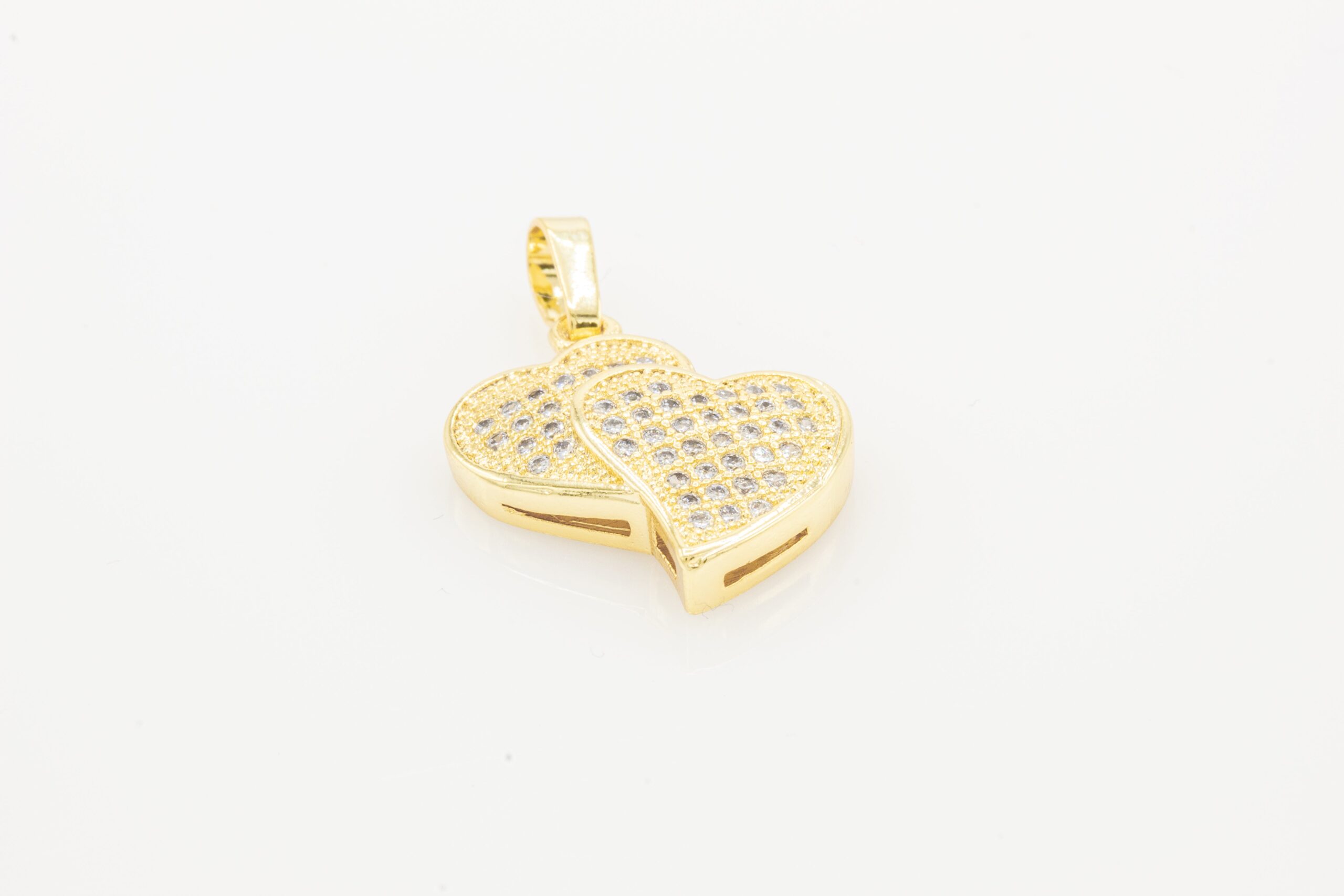Cubic Zirconia Heart charm
