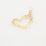 Cubic Zirconia Heart charm