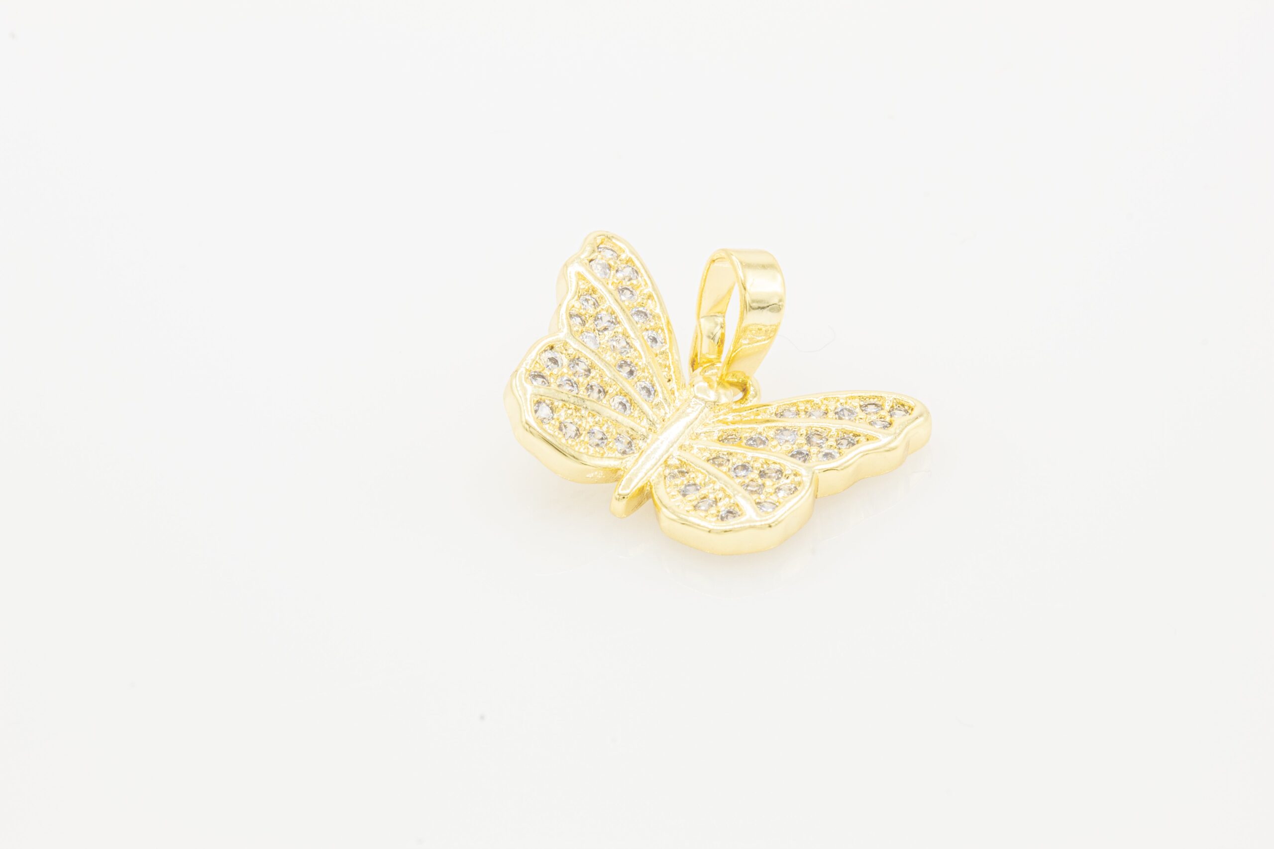 Cubic Zirconia Butterfly charm