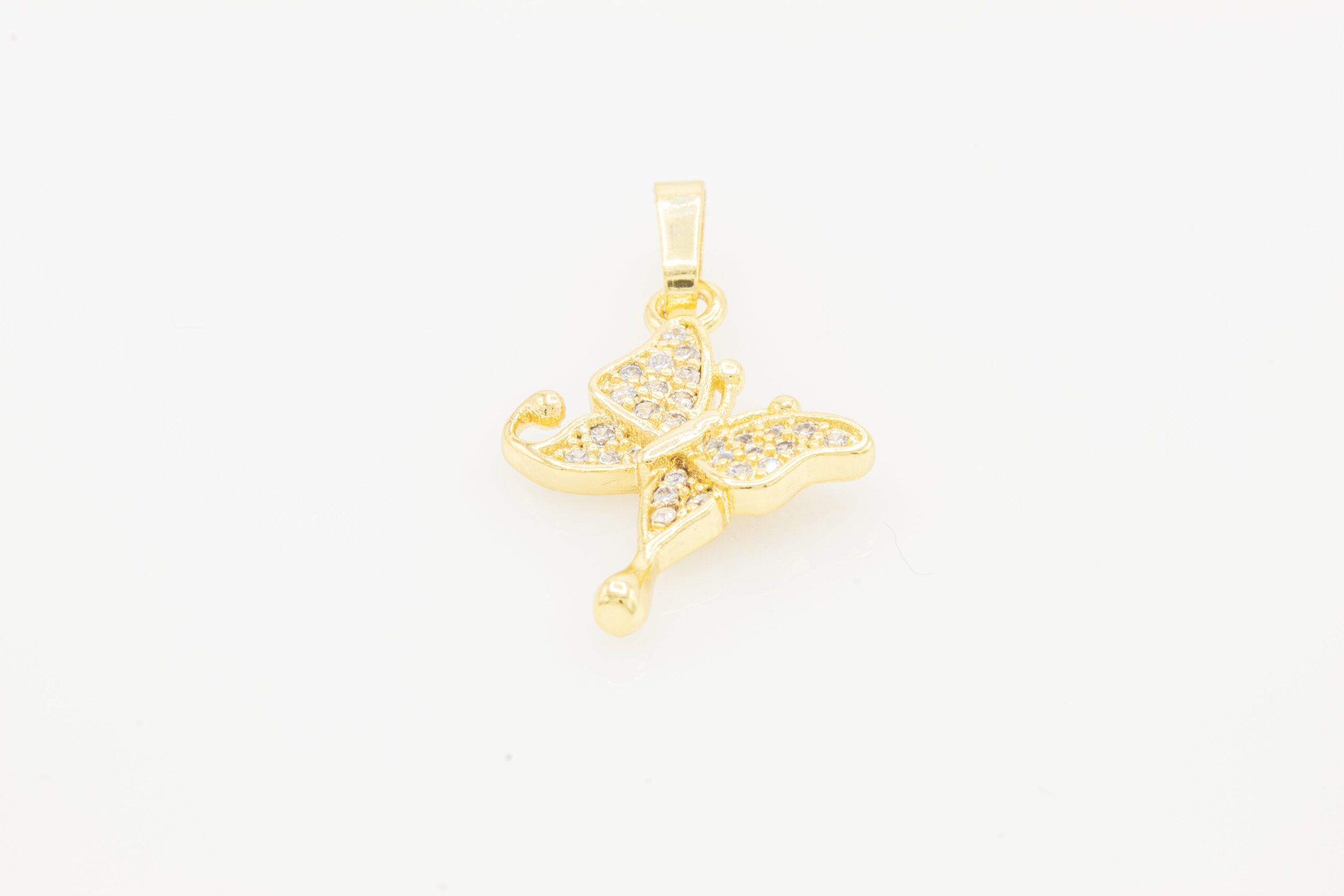 CZ Butterfly Charm