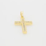 CZ Cross Charm