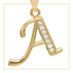A Letter Initial 14K Gold Filled Letter Pendant